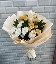 Букет цветов из:  Розы и Хризантемы #REPLACE_PRED# Белокурихе