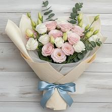 Букет цветов из:  Лизиантусы в Белокурихе