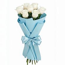 Букет 7 белых роз Проуд #REPLACE_PRED# Белокурихе