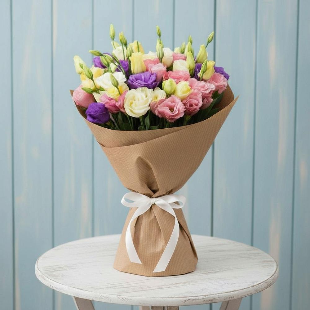 Букет цветов из: Лизиантусы в Белокурихе