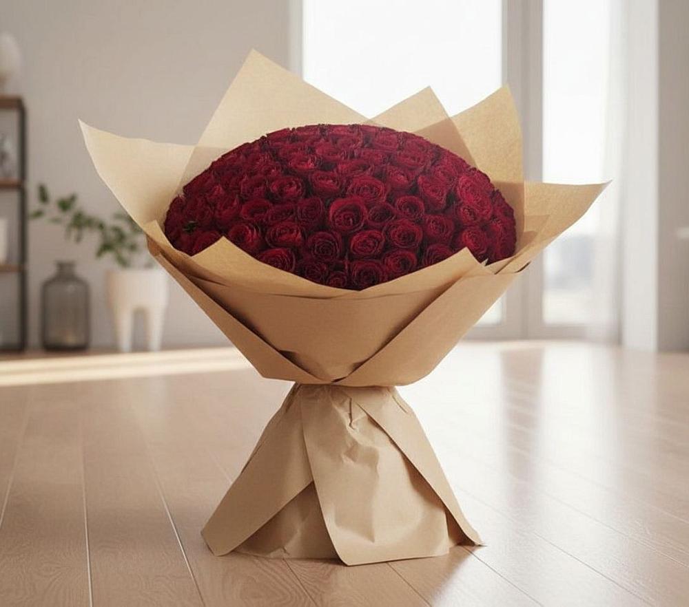 Букет 101 Красная роза в Белокурихе
