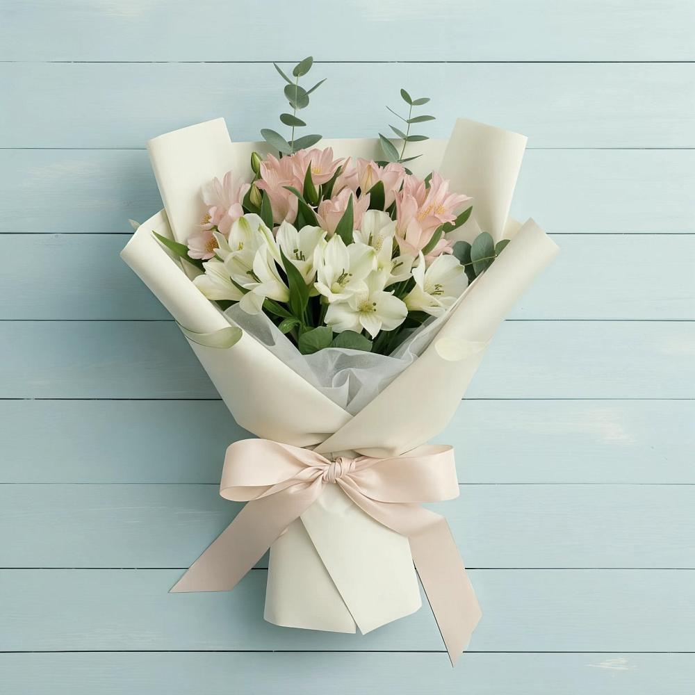 Букет цветов из: Альстромерии в Белокурихе