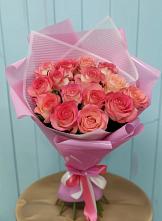 Букет 15 Розовых роз Равель в Белокурихе