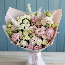 Букет цветов из:  Альстромерии и Розы в Белокурихе