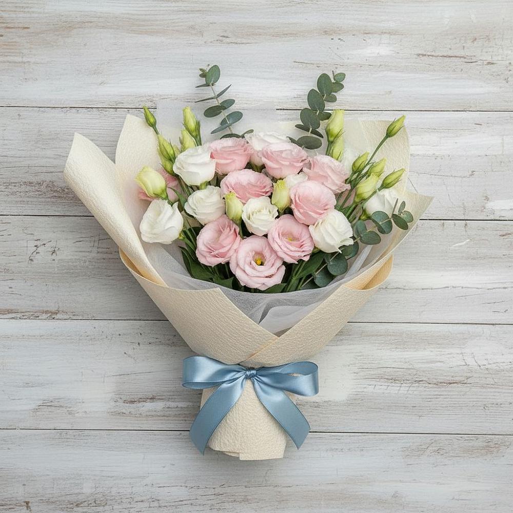 Букет цветов из: Лизиантусы в Белокурихе